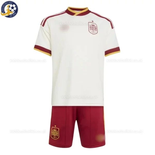 Spain Away Kids Kit 2026-front view