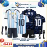 Argentina Home and Away 2026 - MESSI 10 with socks