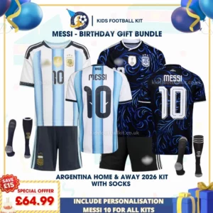Argentina Home and Away 2026 - MESSI 10 with socks