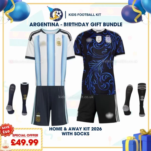 Argentina Home and Away 2026 with socks