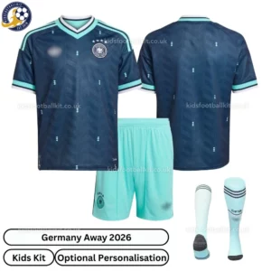 Germany Away Kids Kit 2026-over view with socks