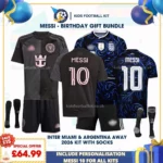 Inter Miami Away & Argentina Away 2026 - MESSI 10 with socks