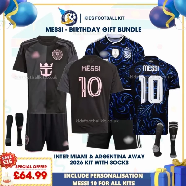 Inter Miami Away & Argentina Away 2026 - MESSI 10 with socks