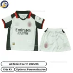 AC Milan Fourth Kids Kit 25_26-front view