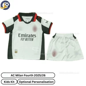 AC Milan Fourth Kids Kit 25_26-front view