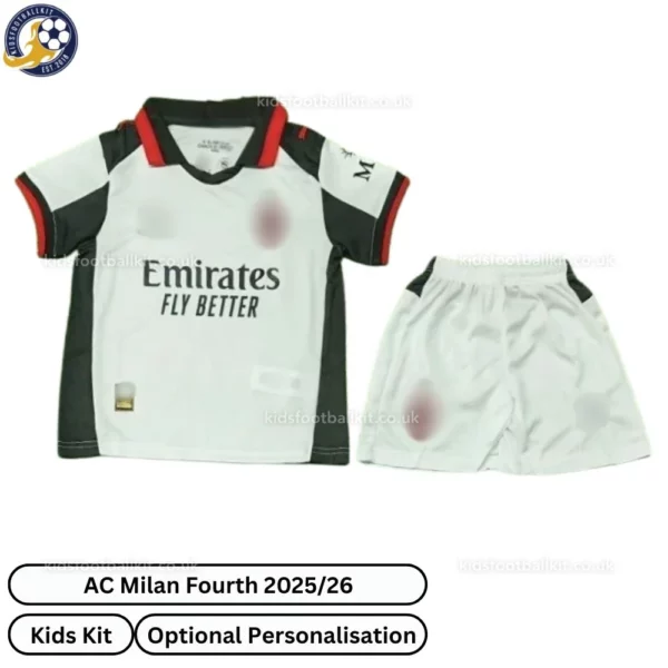 AC Milan Fourth Kids Kit 25_26-front view