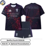 Benfica Fourth Kids Kit 25_26-over view