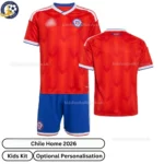 Chile World Cup Home Kids Kit 2026-over view