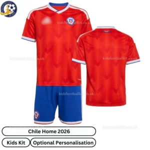 Chile World Cup Home Kids Kit 2026-over view