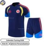 Colombia Training Kids Kit 2026-front view-royal blue-re