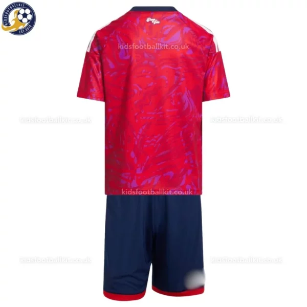 Costa Rica World Cup Home Kids Kit 2026-back view