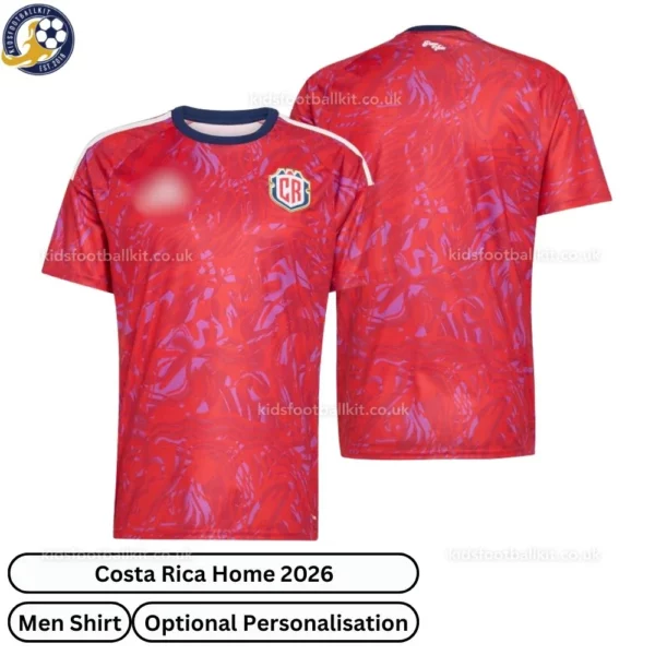 Costa Rica World Cup Home Men Shirt 2026-over view