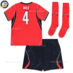 England RICE 4 Away World Cup 2026 Kids Football Kit -back view with socks