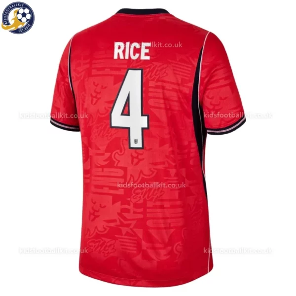 England RICE 4 Away World Cup 2026 Men Football Shirt-back view