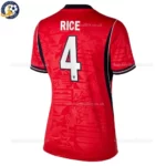 England RICE 4 Away World Cup 2026 Women Football Shirt -back view