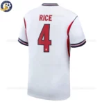 England RICE 4 Home World Cup 2026 Men Football Shirt -back view