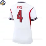 England RICE 4 Home World Cup 2026 Women Football Shirt -back view