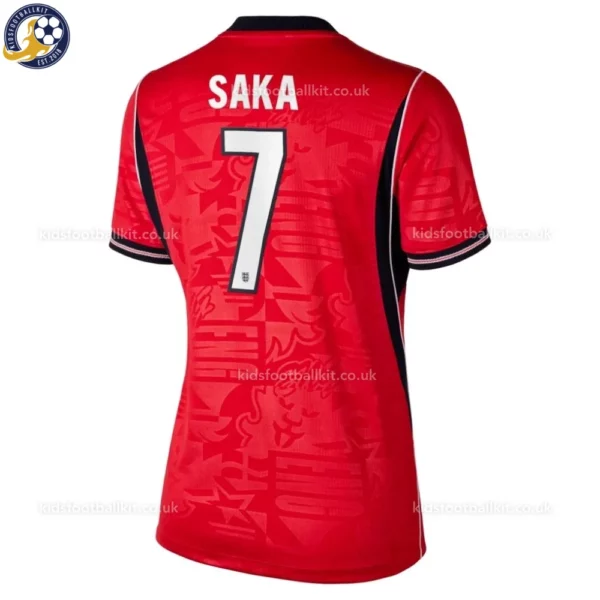 England SAKA 7 Away World Cup 2026 Women Football Shirt-back view