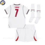 England SAKA 7 Home World Cup 2026 Kids Football Kit-back view with socks