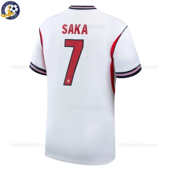 England SAKA 7 Home World Cup 2026 Men Football Shirt -back view