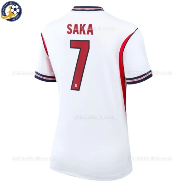 England SAKA 7 Home World Cup 2026 Women Football Shirt -back view