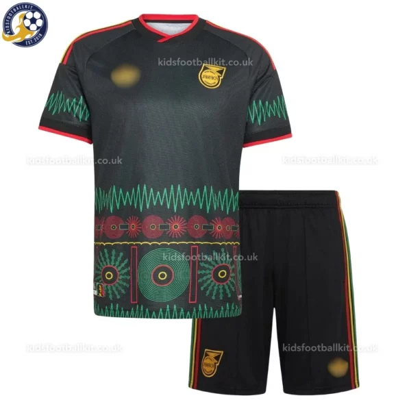 Jamaica Away Kids Kit 2026-front view
