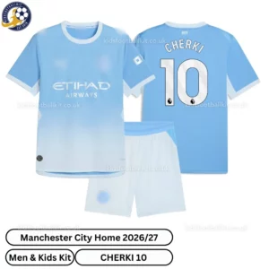 Manchester City Home Men and Kids Kit 26_27-over view-CHERKI 10