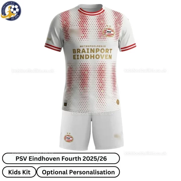 PSV Eindhoven Fourth kids kit 25_26-front view