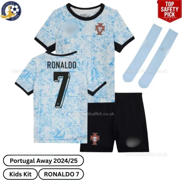 Portugal-Away-Kids-Football-Kit-2024_25-–-RONALDO-7-over-view-with-socks-safety-r