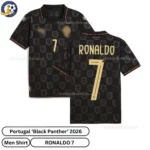 Portugal Black Panther Men Shirt 2026_RONALDO 7