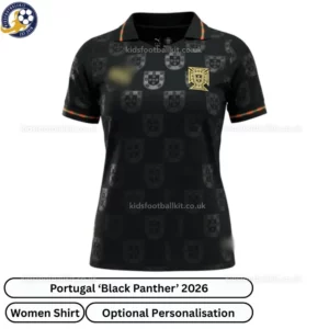 Portugal Black Panther Women Shirt 2026_over view