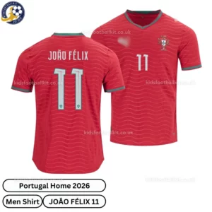 Portugal Home Men Shirt 2026-over view-João Félix 11
