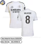 Real Madrid Home Men Shirt 25_26-over view-VALVERDE 8