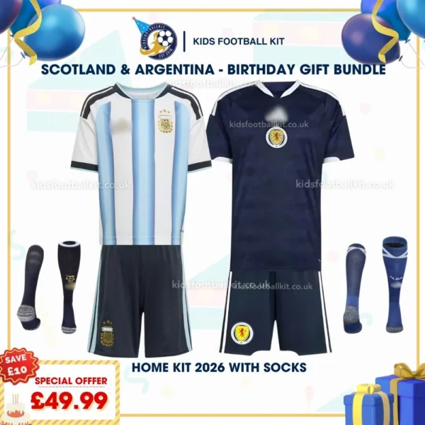 Scotland and Argentina Home Kids Kit 2026