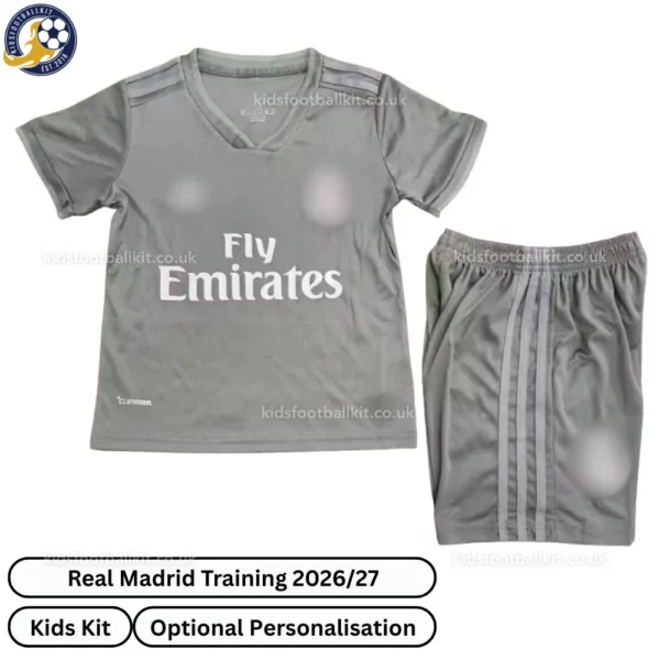 Real Madrid Training Kids Kit 26_27-front view