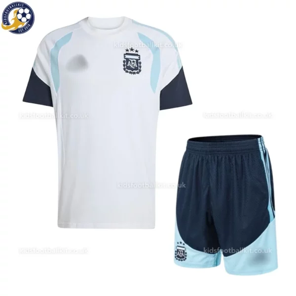 Argentina Training Kids Kit 2026 - front view -white