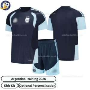 Argentina Training Kids Kit 2026 - over view - navy