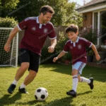 Aston villa home men shirt and kids kit 26_27-image
