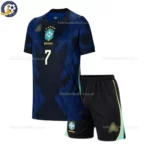 Brazil-Away-Kids-Kit-2026-VINI-JR.-7-front-view-with-socks-r