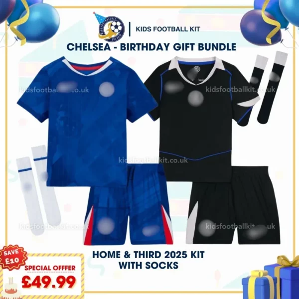 Chelsea home and third kids kits 25_26-blur