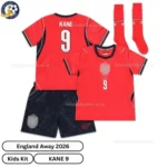 England-KANE-9-Away-World-Cup-2026-Kids-Football-Kit-over-view-with-socks-r