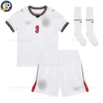 England-KANE-9-Home-World-Cup-2026-Kids-Football-Kit-front-view-with-socks-r