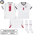 England-KANE-9-Home-World-Cup-2026-Kids-Football-Kit-over-view-with-socks-r