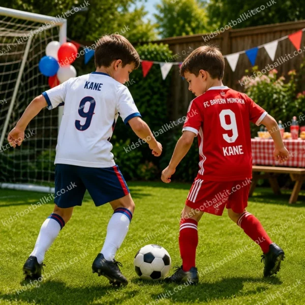 England Lionesses and B-m Birthday Gift Pack – Home Kids Football Kit 2025 – KANE 9-image