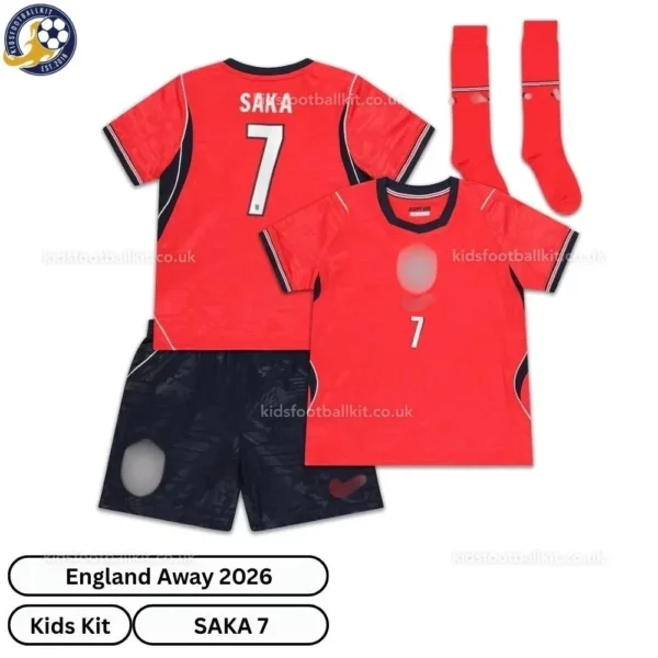 England-SAKA-7-Away-World-Cup-2026-Kids-Football-Kit-over-view-with-socks-r