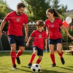 England World Cup 2026 Family Football Gift Pack Away Men’s and Women’s and Kids’ Kit Set-image