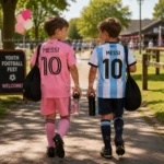 Inter Miami and Argentina World Cup 2026 Birthday Gift Pack – Home Kids Football Kit – MESSI 10 (With socks)-image