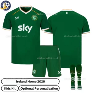Ireland Home Kids Football Kit 2026-over view-re