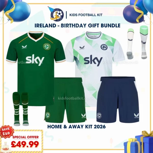 Ireland home and away kids kits 2026-re