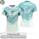 Portugal Away Women Shirt 2026-over view